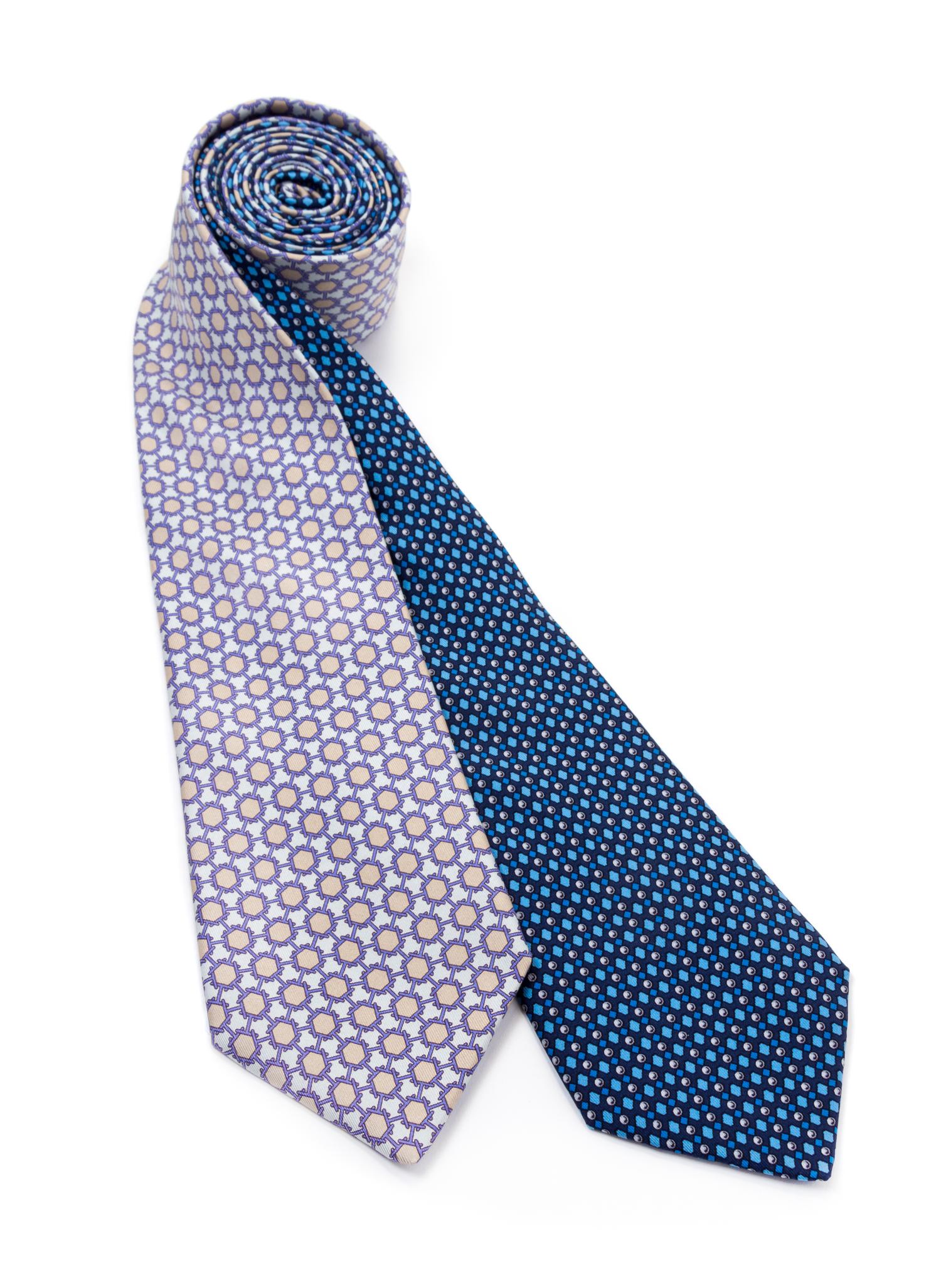 A Pair of Hermès Silk Ties,