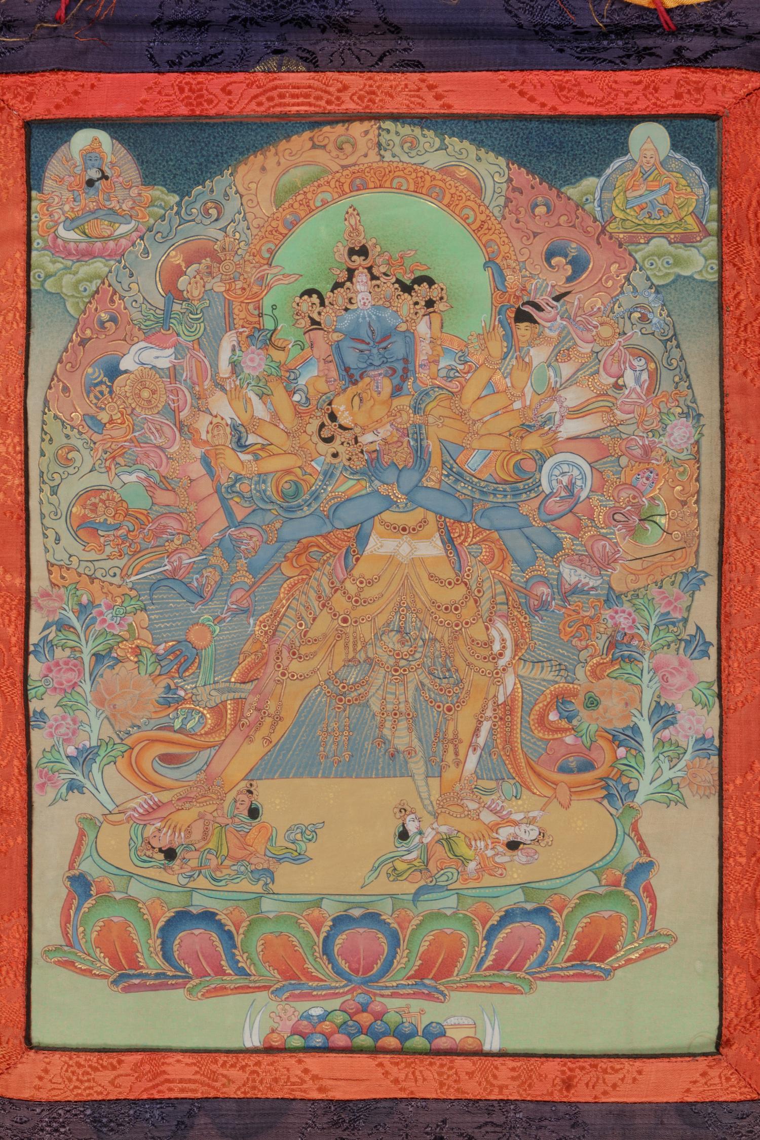 A Tibetan Thangka of Vajrakila