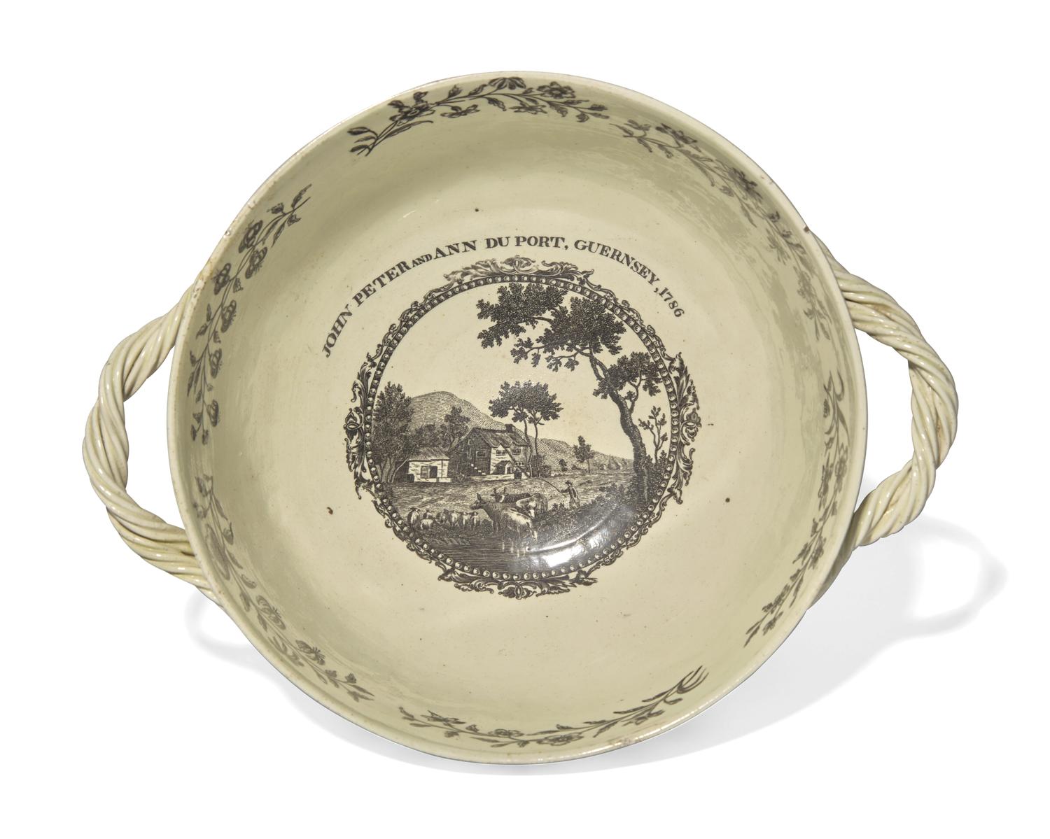 A Wedgwood Creamware Potpourri Bowl and Cover