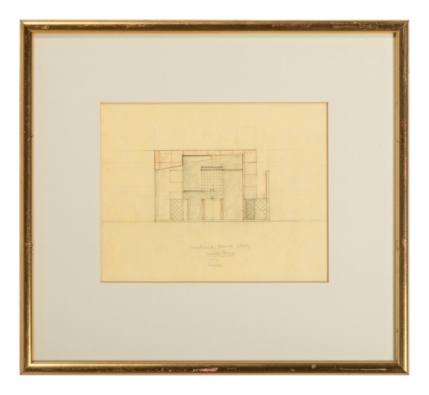 Group of 8 Architectural Drawings from The Crooks' House, 1976