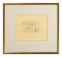 Group of 8 Architectural Drawings from The Crooks' House, 1976