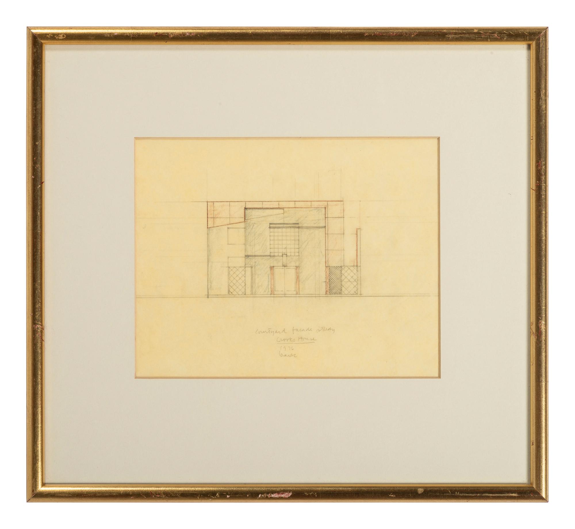 Group of 8 Architectural Drawings from The Crooks' House, 1976