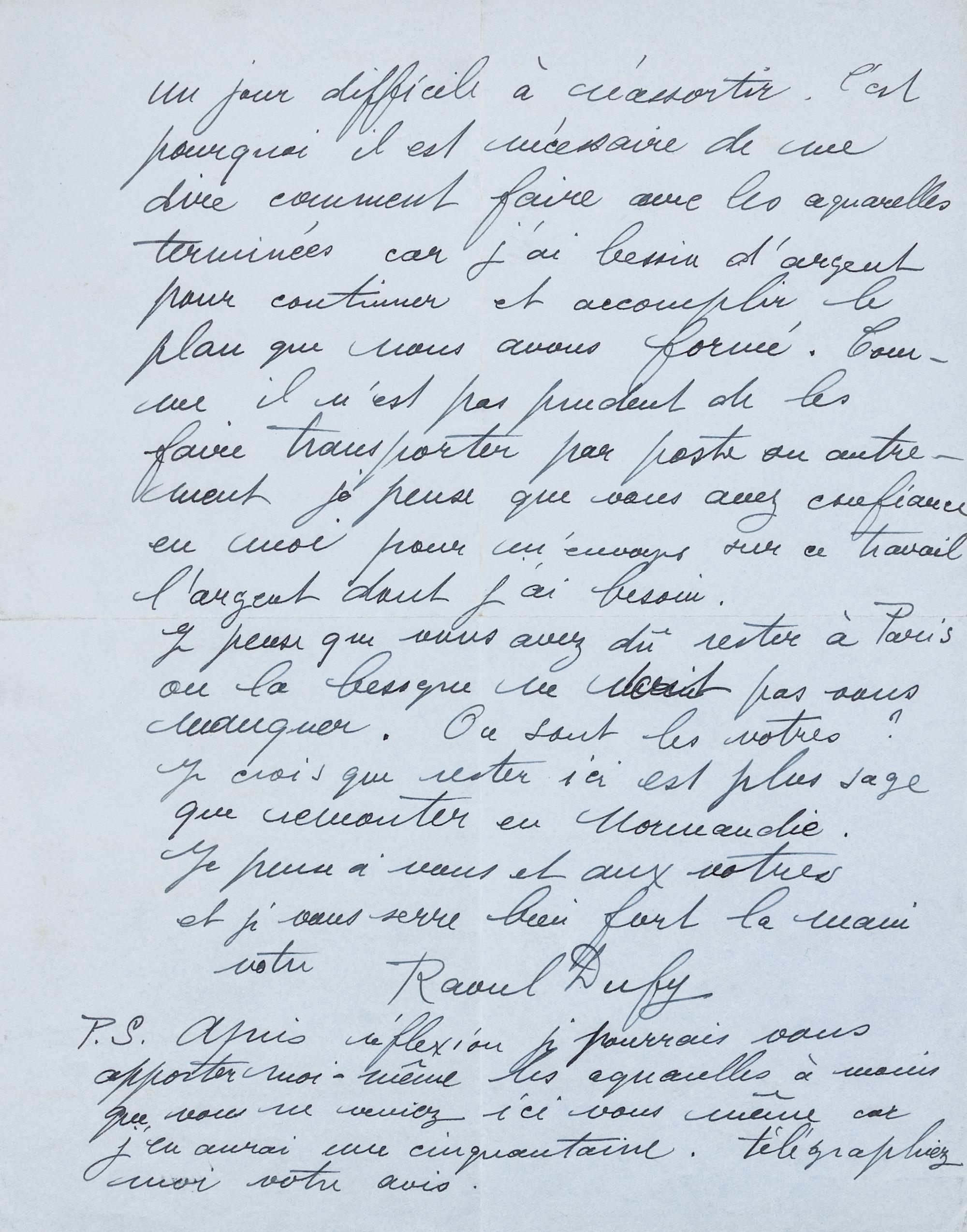 [ARTISTS]. A group of 3 manuscripts, comprising: