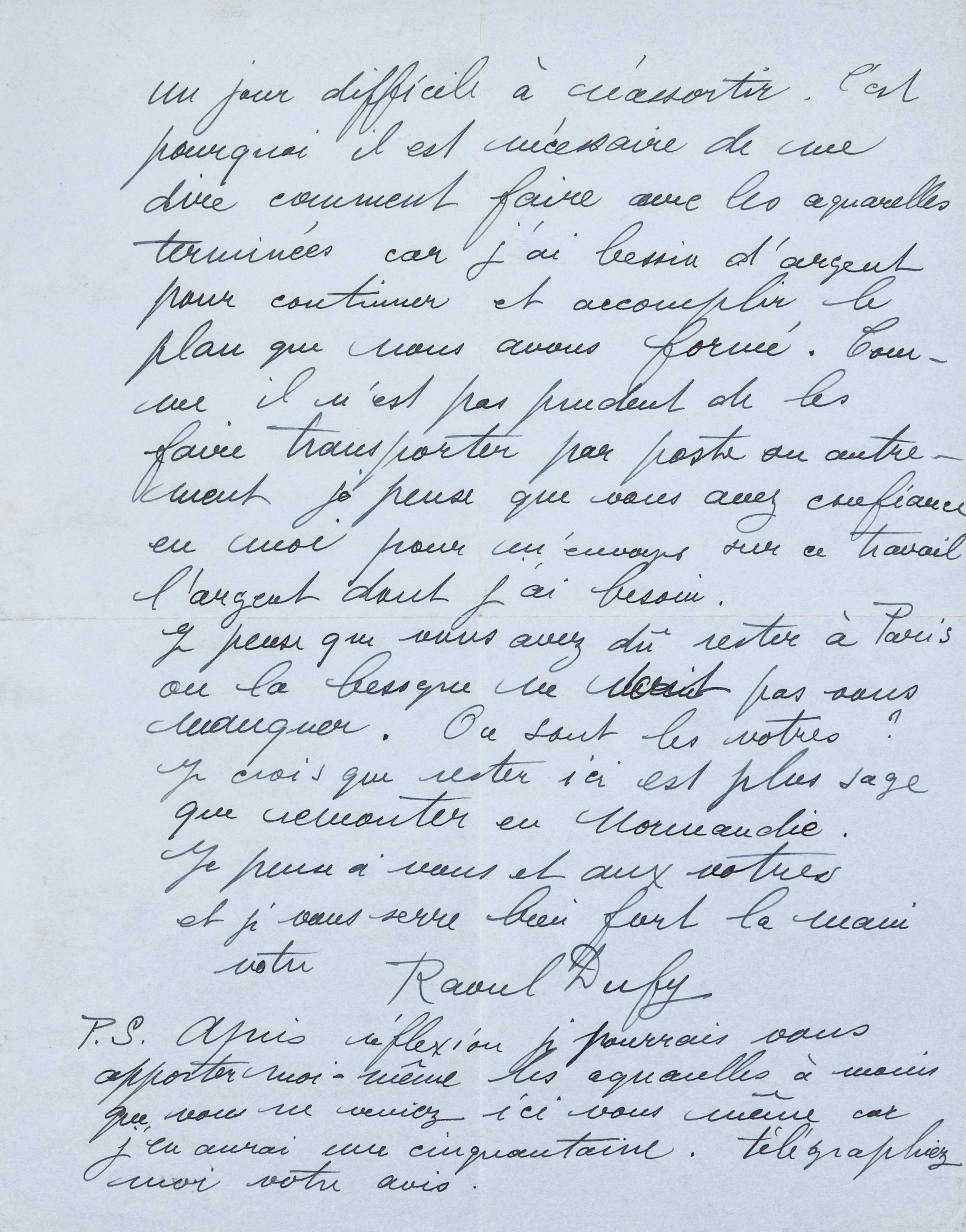 [ARTISTS]. A group of 3 manuscripts, comprising:
