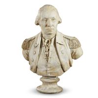 Plaster bust of George Washington 19th century
