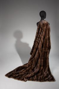 Sable Fur Blanket Lined with Gray Wool, Attributed to J. Mendel