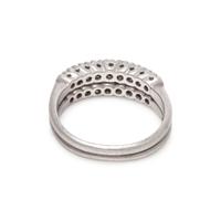 DIAMOND AND SAPPHIRE RING