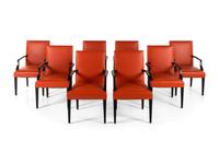 A Set of Eight Dessin Fournir Claflin Dining Chairs