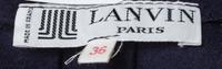 A Lanvin Navy Wool Jacket Ensemble, Pants size 36.