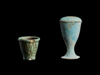 Two Egyptian Faience Cups