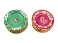 Two Sets of Spode Porcelain Dinner Plates