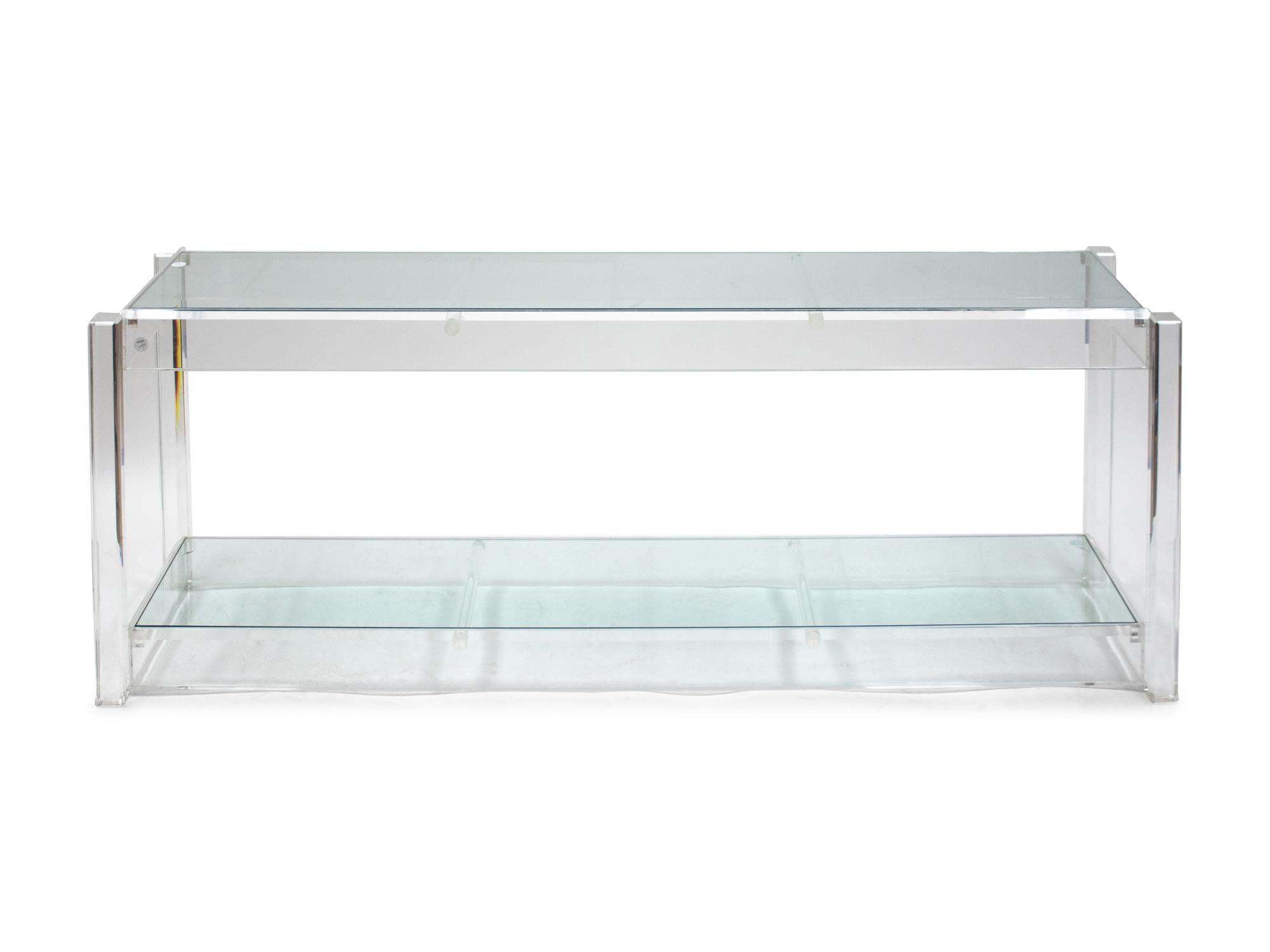 A Contemporary Lucite Console Table — 20TH CENTURY