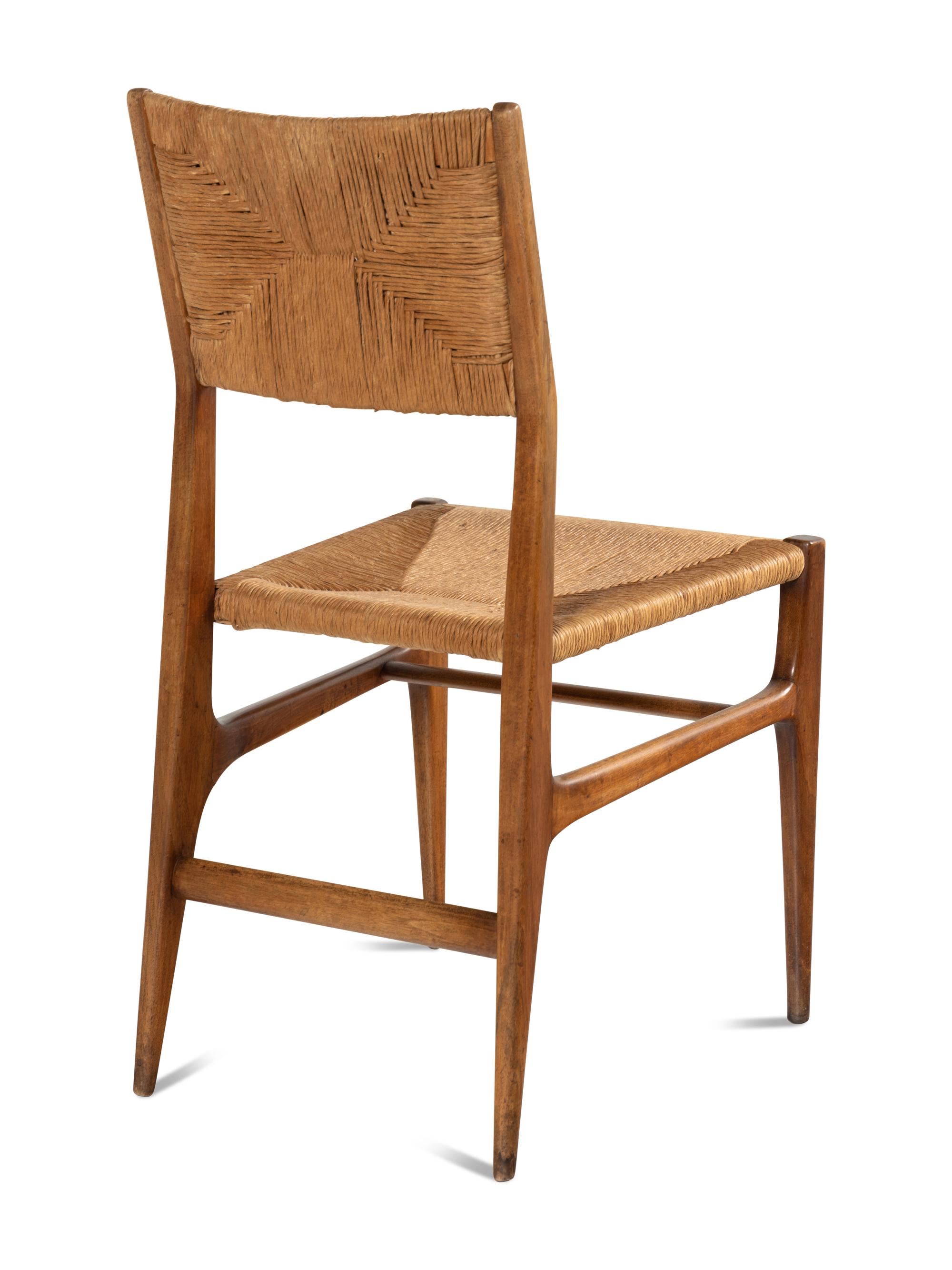 Pair of Leggera Hardwood Side Chairs, designed 1952 Cassina, Italy