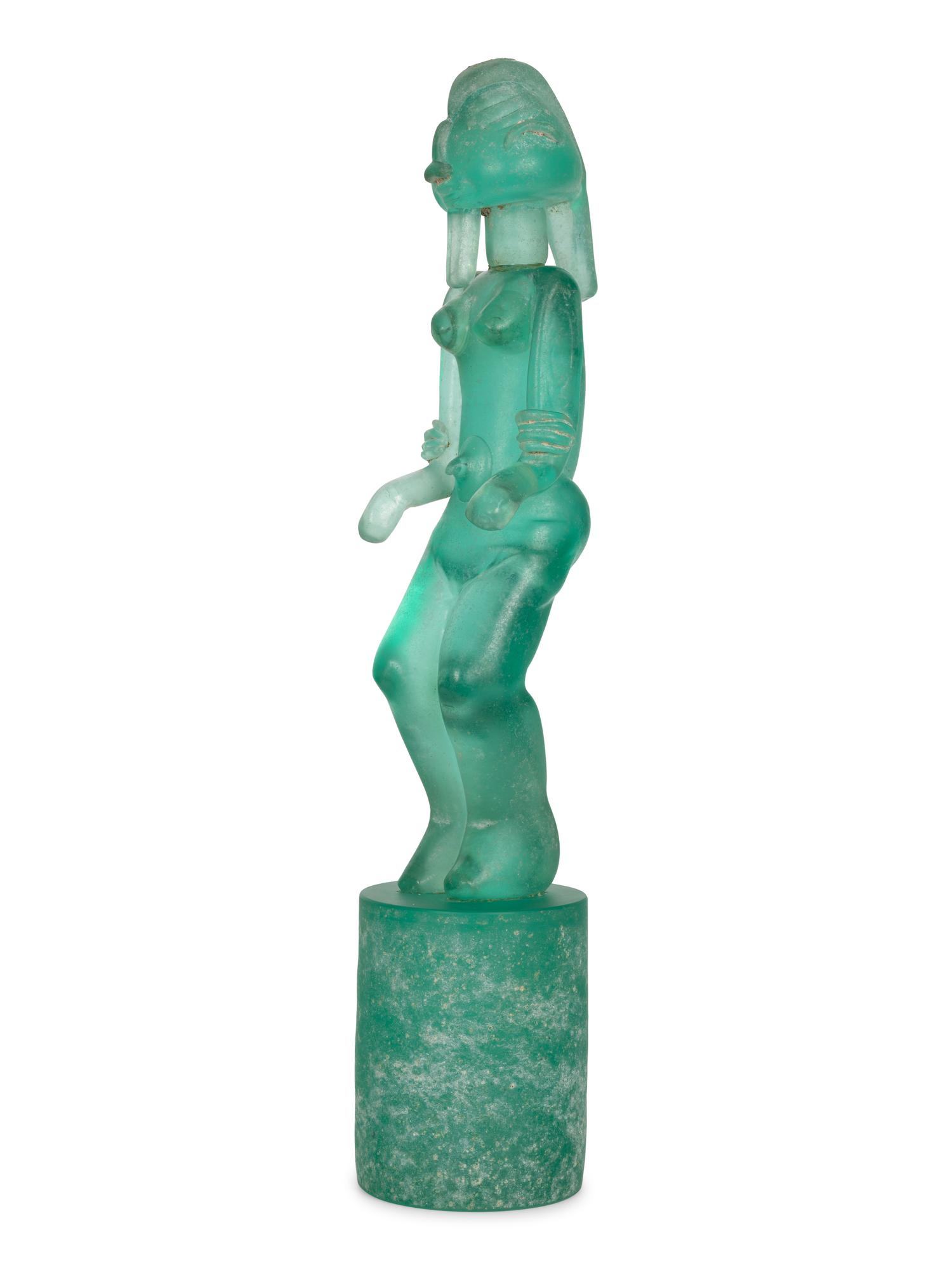 Dogon Sculpture, c. 1970s Seguso Vetri d'Arte, Italy