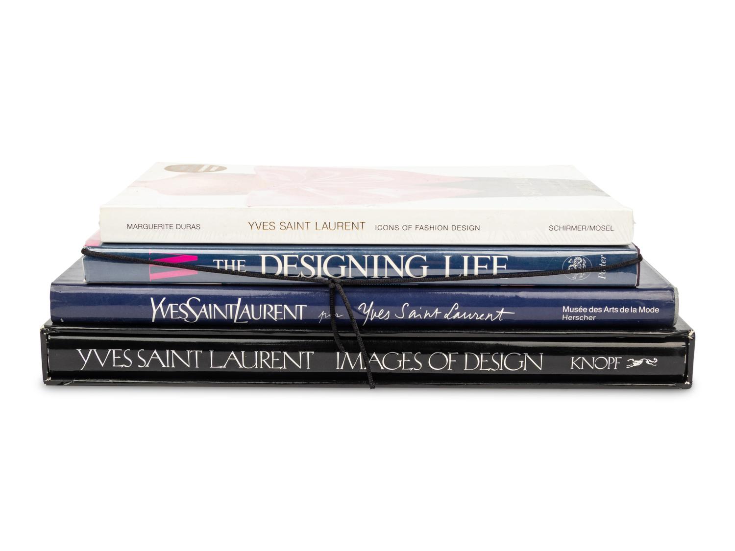 Four Books on Yves Saint Laurent and Fashion Design