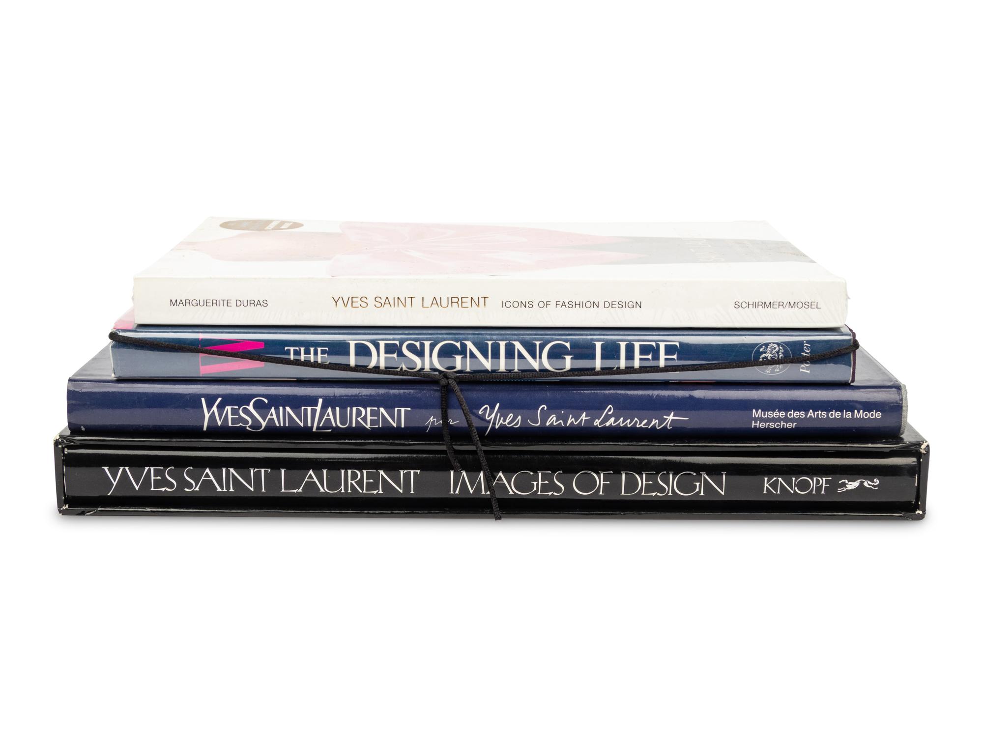 Four Books on Yves Saint Laurent and Fashion Design