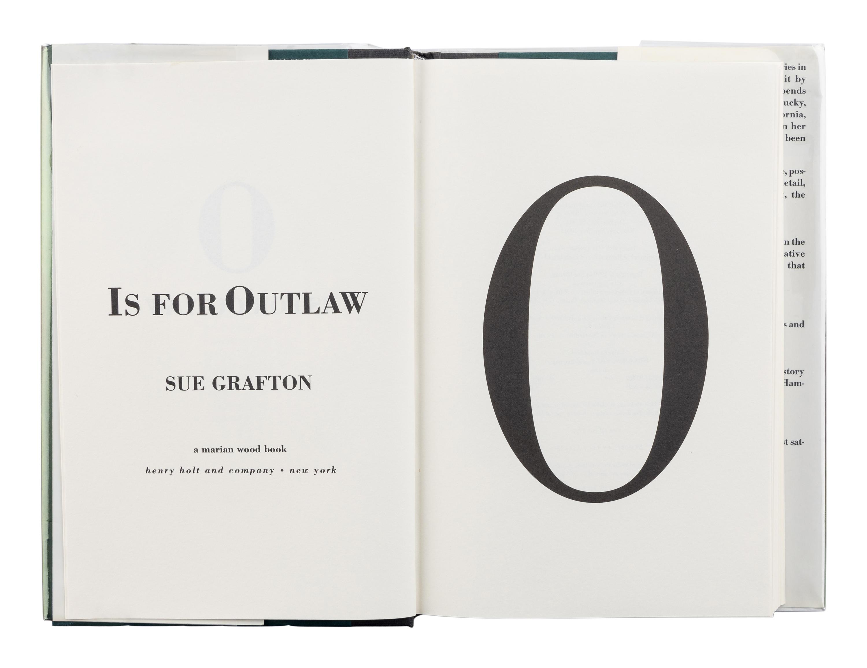 GRAFTON, Sue (1940-2017). A group of 13 works by Grafton from the Alphabet Series featuring Kinsey Millhone, MOST FIRST EDITION. FIRST ISSUE, comprising: