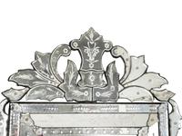 A Large Etched Glass Venetian Mirror