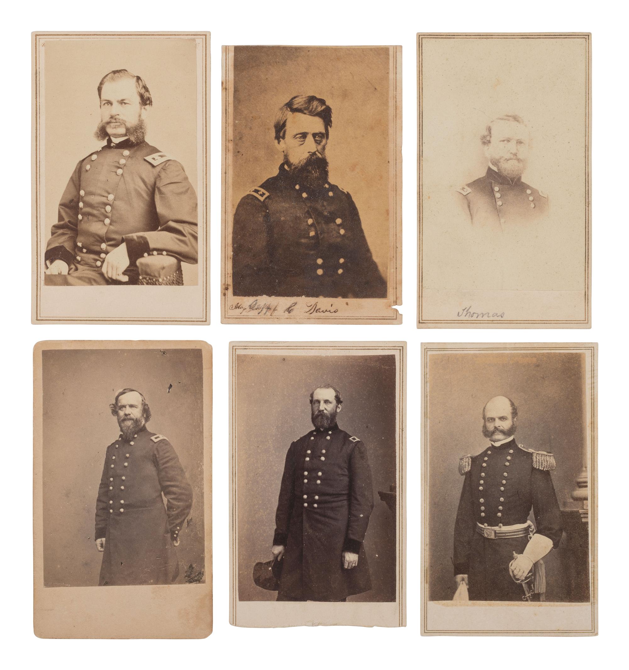 [CIVIL WAR]. 30 CDVs of Union Generals in uniform, incl. GRANT, HALLECK, HANCOCK, BURNSIDE, and more.
