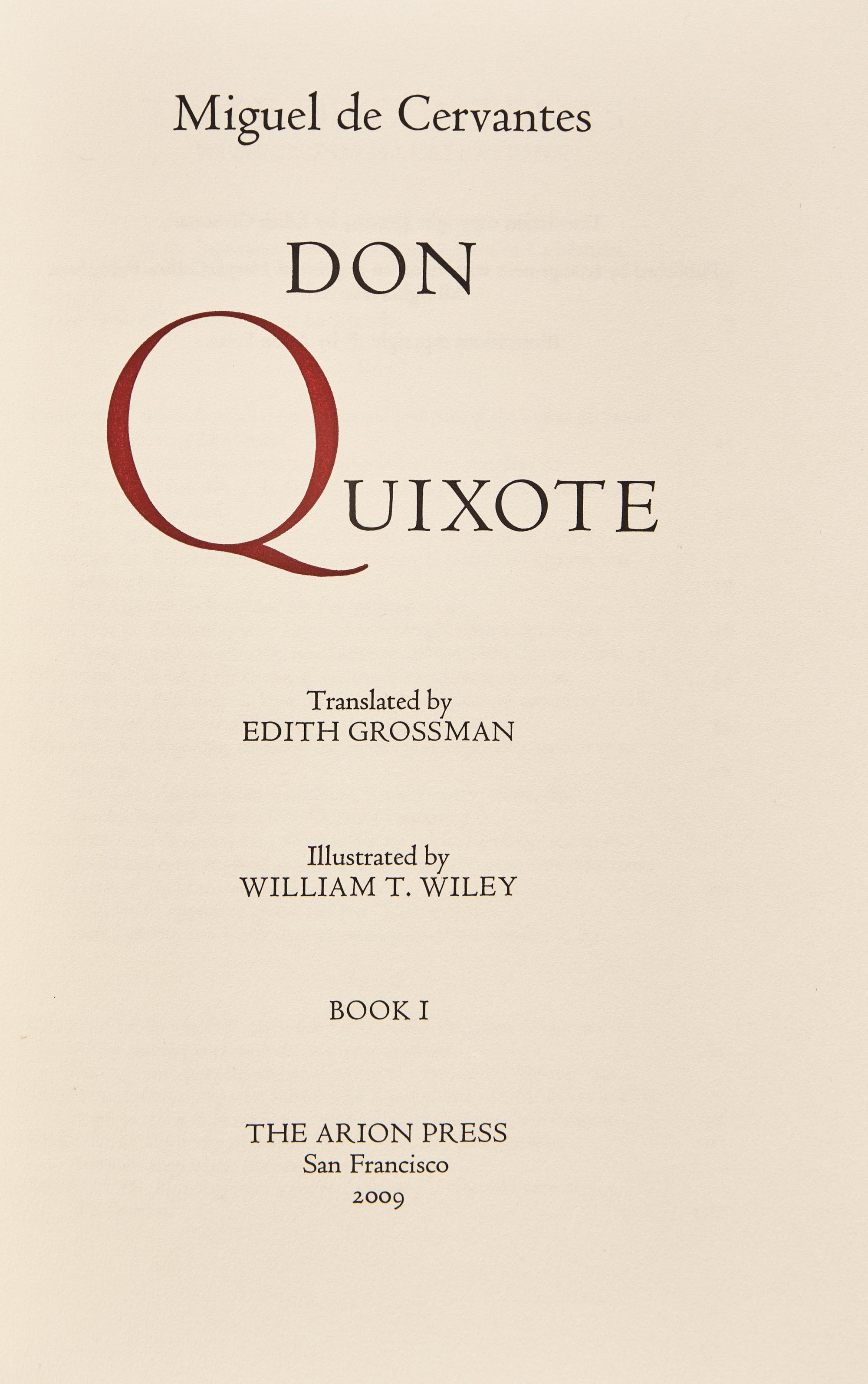 [Arion Press] Cervantes, Miguel de. Don Quixote
