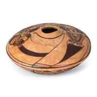 Delmar Polacca Nampeyo (Hopi-Tewa, b. 1959) — Carved Polychrome Pottery Jar, 1999