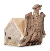 A Glazed Terracotta Eagle Architectural Ornament