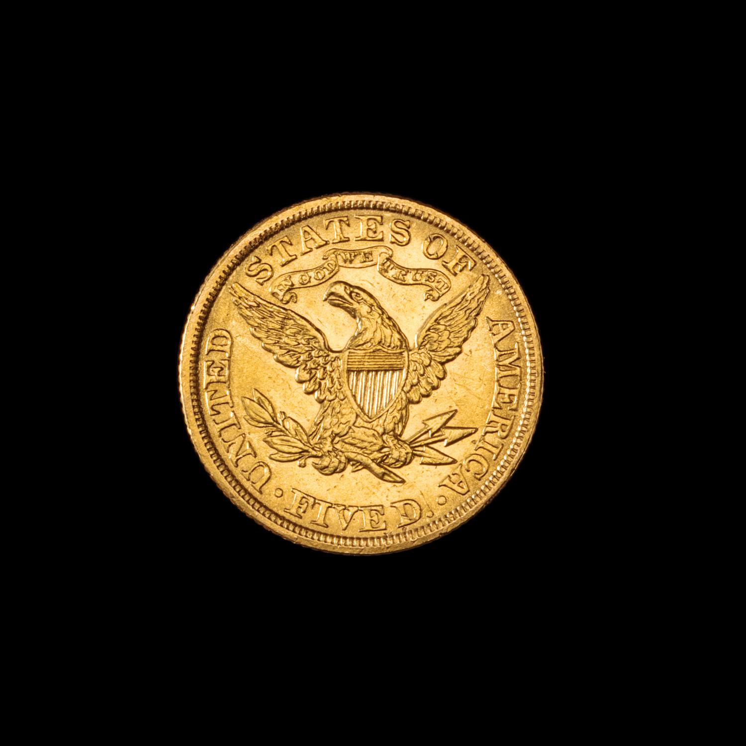 A United States 1899 Liberty Head $5 Gold Coin