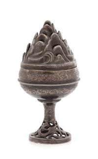 A Silver 'Hill' Censer, Boshan Lu