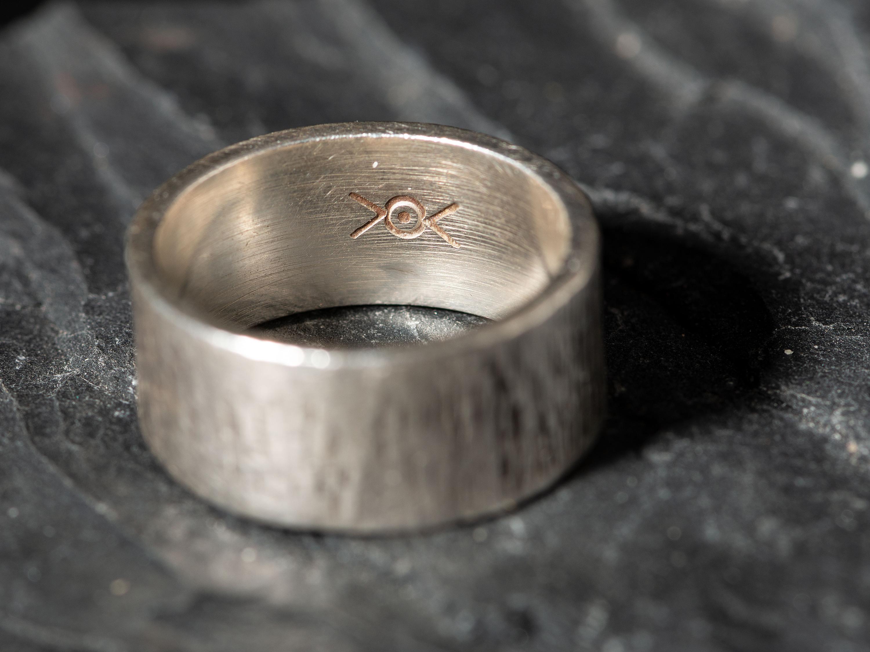 Matching Silver Cuff Bracelet and Ring