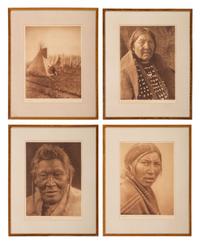 CURTIS, Edward (1868-1952), photographer. A group of 8 photogravures of Sarsi, Cree, Blood, and Blackfoot Indians.