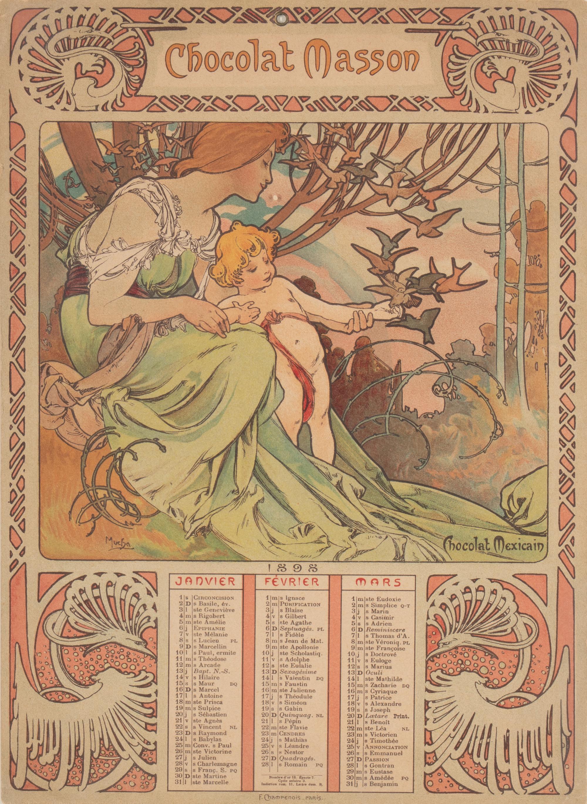 Chocolat Masson / Chocolat Mexicain, 1897 (complete set of four)