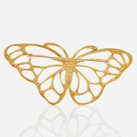 An 18K Yellow Gold and Diamond Angela Cummings Butterfly Brooch Angela Cummings