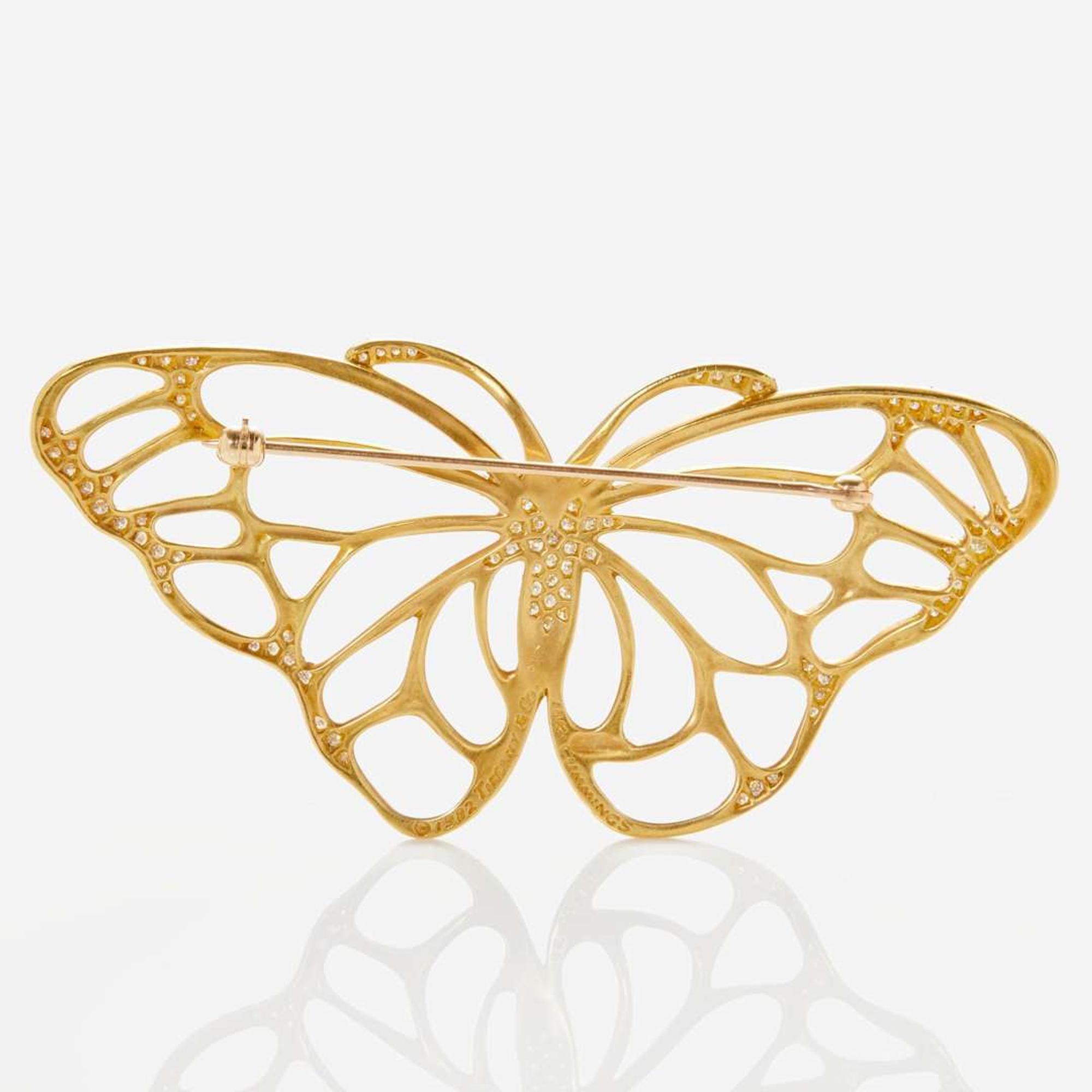 An 18K Yellow Gold and Diamond Angela Cummings Butterfly Brooch Angela Cummings