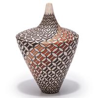 Polychrome Pottery Seed Jar