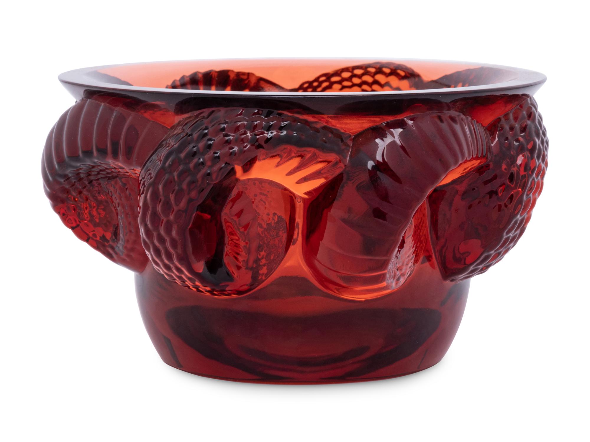 A Lalique Boa Bowl