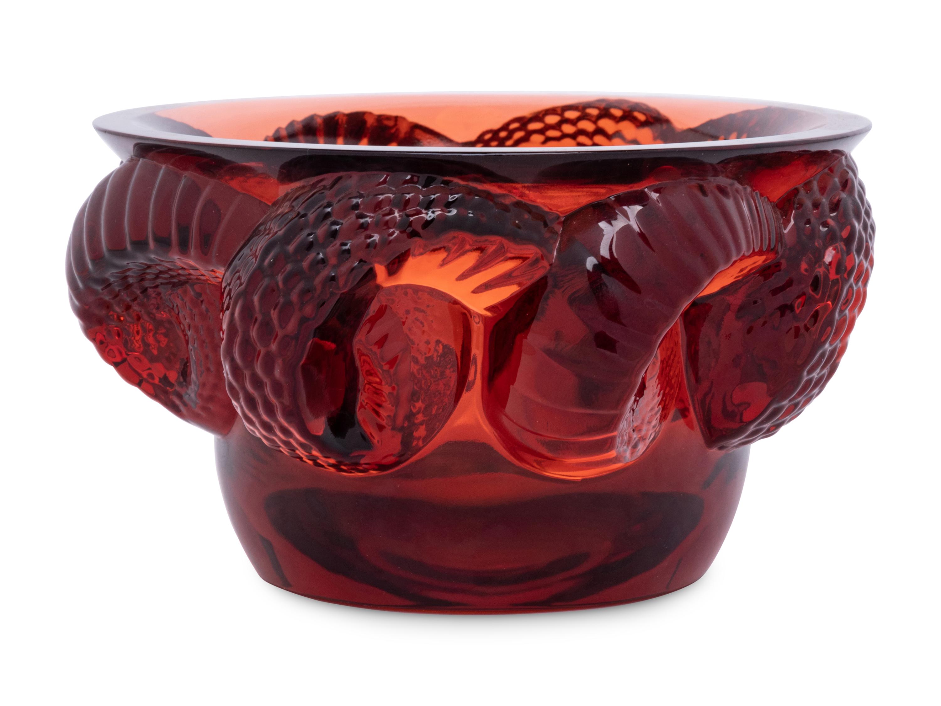 A Lalique Boa Bowl
