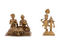 Two Indian Bronze Figural Groups