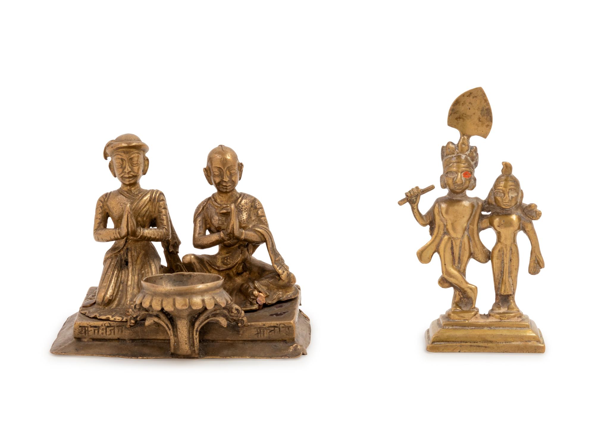 Two Indian Bronze Figural Groups