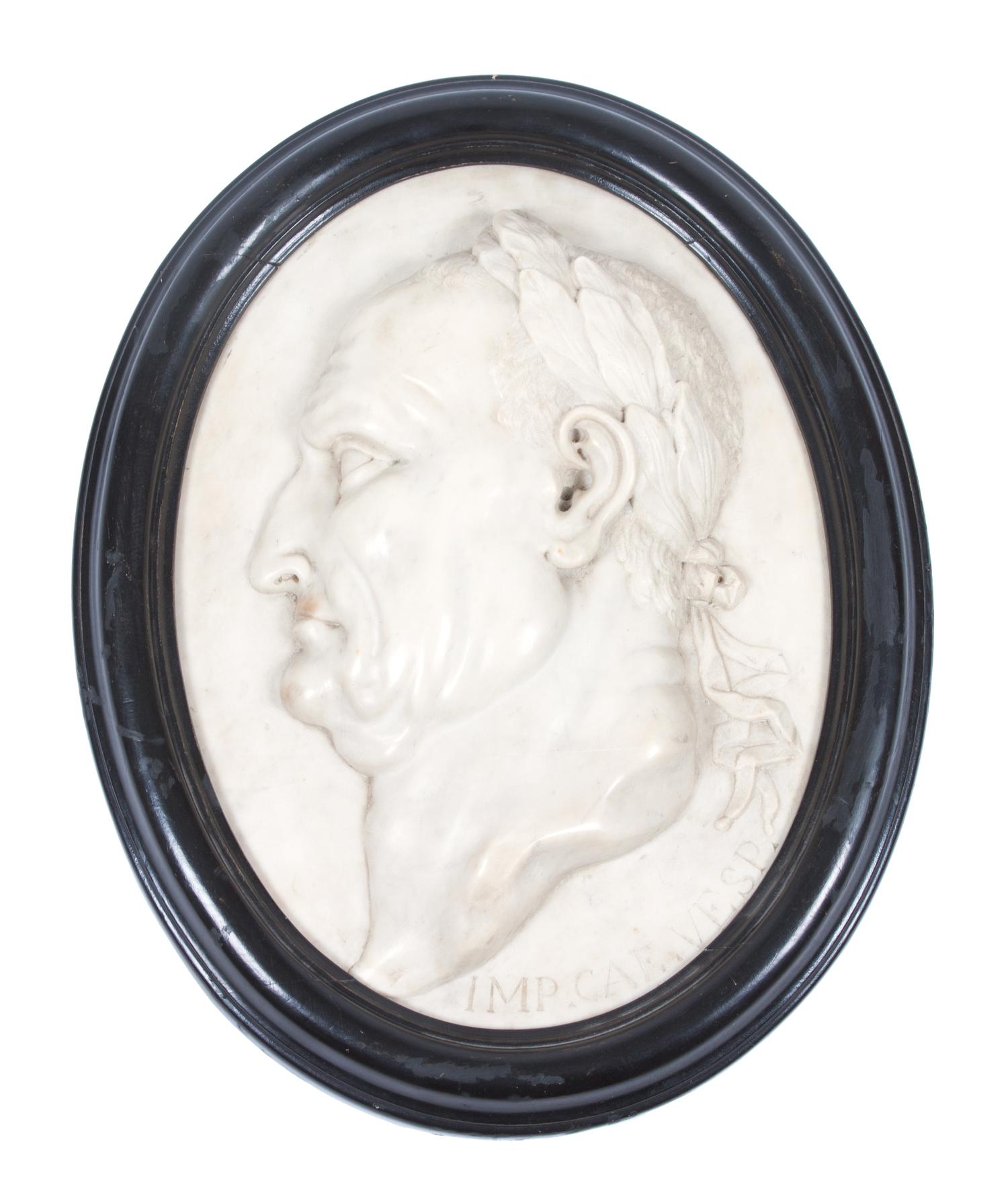 An Italian Marble Plaque Height of marble 18 inches.