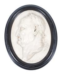 An Italian Marble Plaque Height of marble 18 inches.