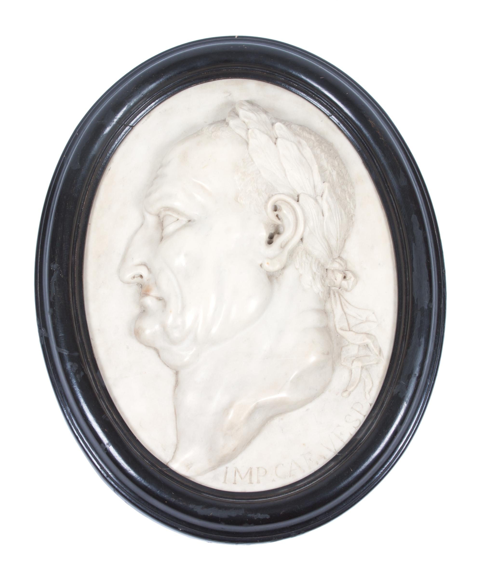 An Italian Marble Plaque Height of marble 18 inches.