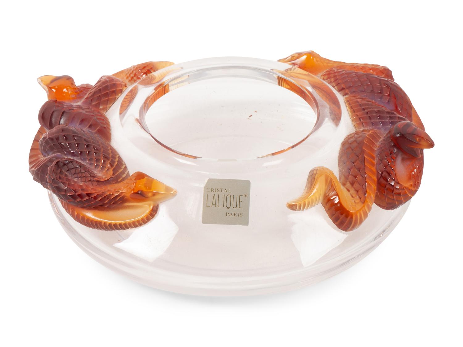 A Lalique Serpent Bowl