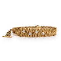 Retro, 14K Yellow Gold and Diamond Surprise Watch