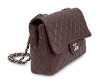 Chanel Brown Leather Flap Bag, 2008-09