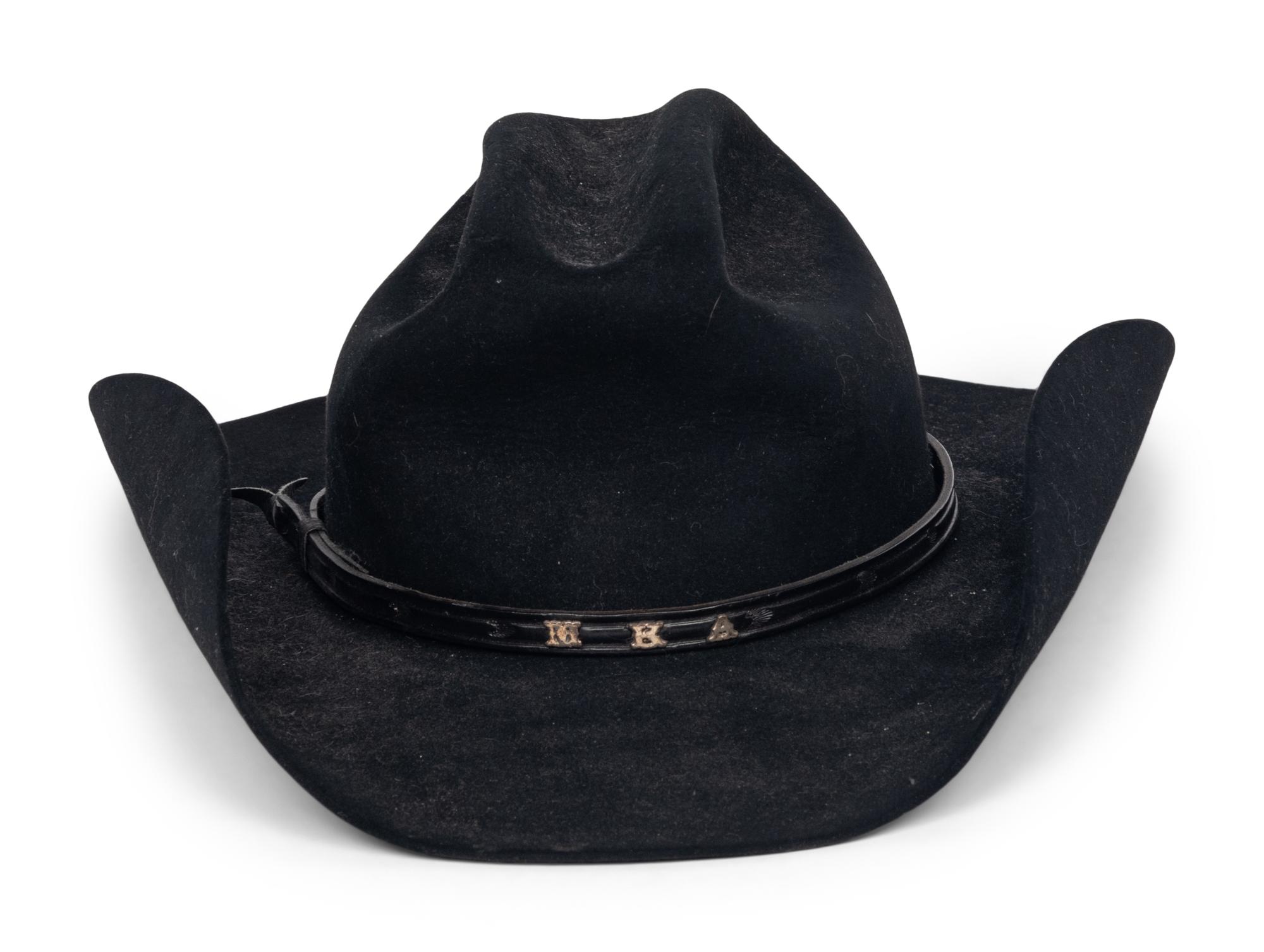 A Stetson Hat Monogramed M.K.A