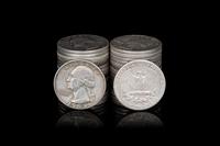 A Group of 328 Pre-1965 George Washington 25c Coins