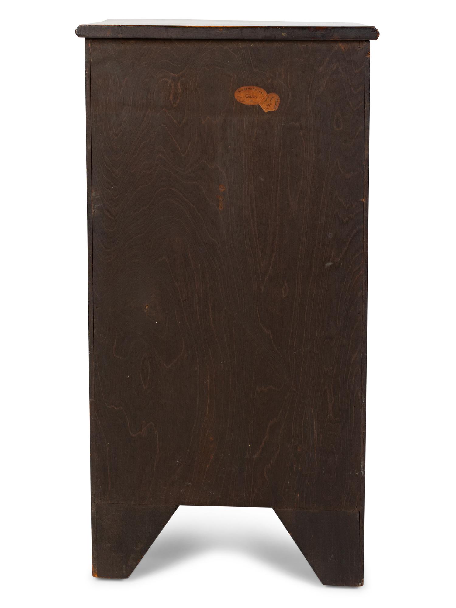 A Georgian Style Bow Front Diminutive Chest
