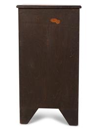 A Georgian Style Bow Front Diminutive Chest