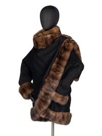 J. Mendel Wool Jacket with Sable Fur Trim