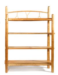 Western Style Pine Bookcase Height 64 x width 50 x depth 16 inches